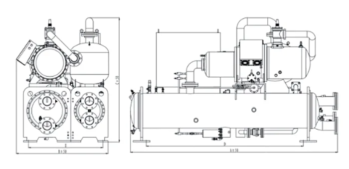 Air-cooled Packaged Scroll Heat Pump